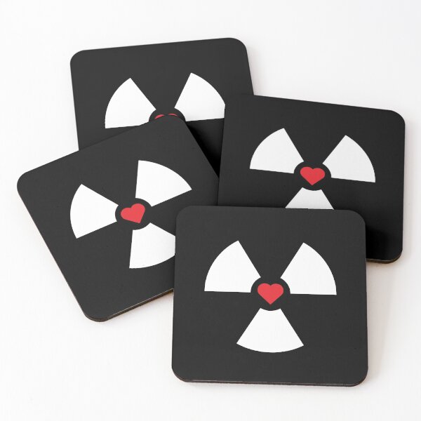 Item preview, Radioactive Sign Radiation Symbol Nuclear Hazard Heart Love designed and sold by Decamegashop.