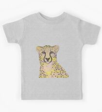 Peachy und gelber Gepard 2 Kinder T-Shirt