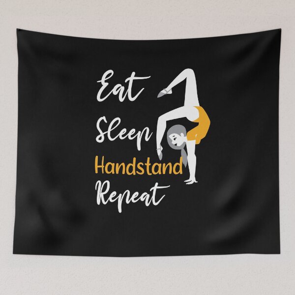 Item preview, Eat Sleep Handstand Repeat gifts for gymnastics coaches designed and sold by LANANIL.