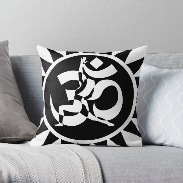 Om Mandala Throw Pillow