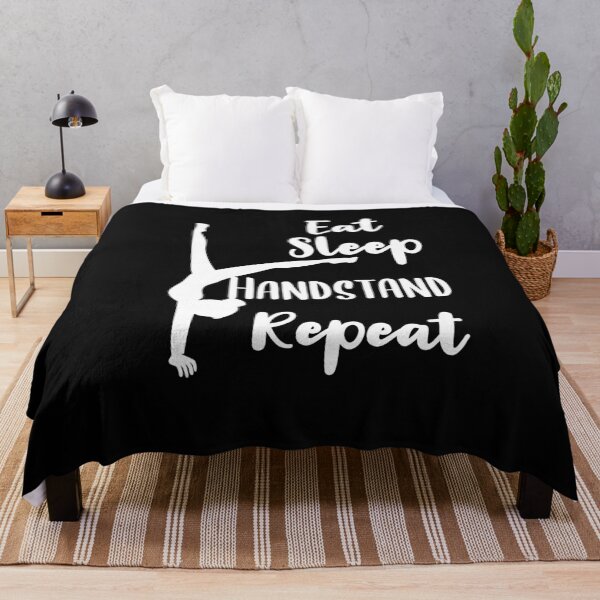 Item preview, Eat Sleep Handstand Repeat Gymnast Quote Gift designed and sold by LANANIL.