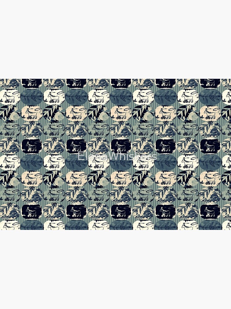 Thumbnail 4 of 4, Zipper Pouch, Donkey mosaic (film duotone) designed and sold by ElenaWhiskers.