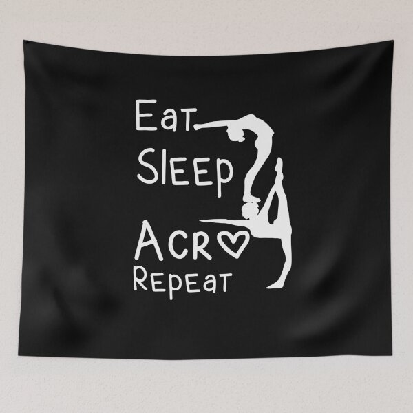 Item preview, Eat Sleep Acro Repeat gifts for gymnastics coaches designed and sold by LANANIL.
