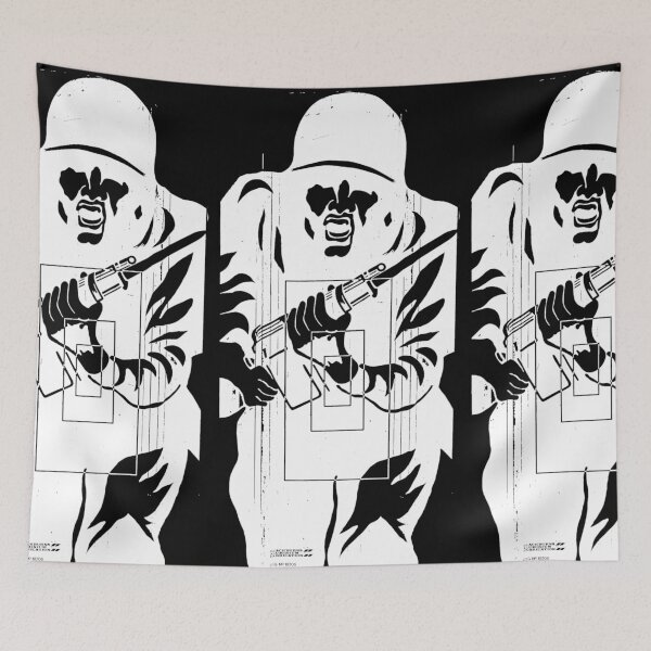 Item preview, CHARGING SHOOTING TARGET - WHITE designed and sold by ammo-shop.
