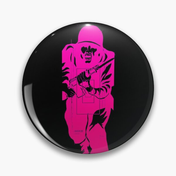 Item preview, CHARGING SHOOTING TARGET - FLUO PINK designed and sold by ammo-shop.