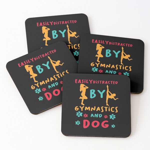 Item preview, Easily Distracted By Gymnastics and Dogs Gymnastics Gift for Girls designed and sold by LANANIL.