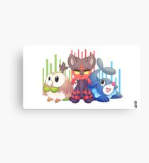 Alola starters Canvas Print