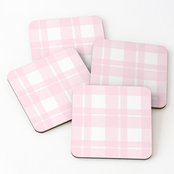 Item preview, Plaided tartan pattern in Millennial Pink designed and sold by GemsAnatomy.