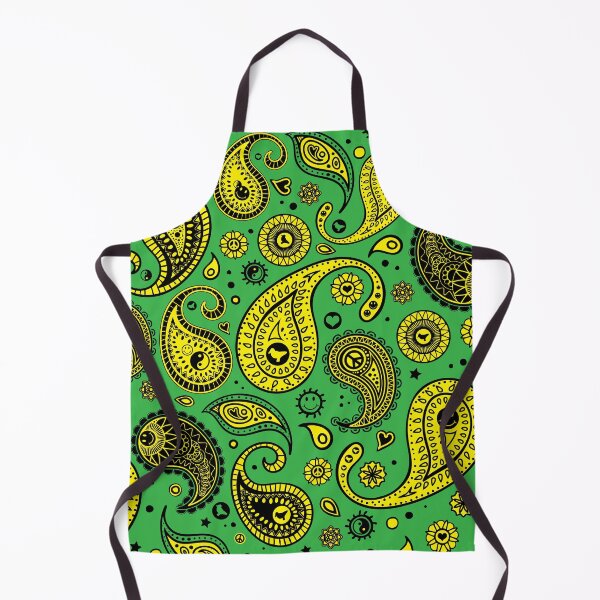 Item preview, "Acid Paisley Bubble" Lime designed and sold by metrodesignuk.