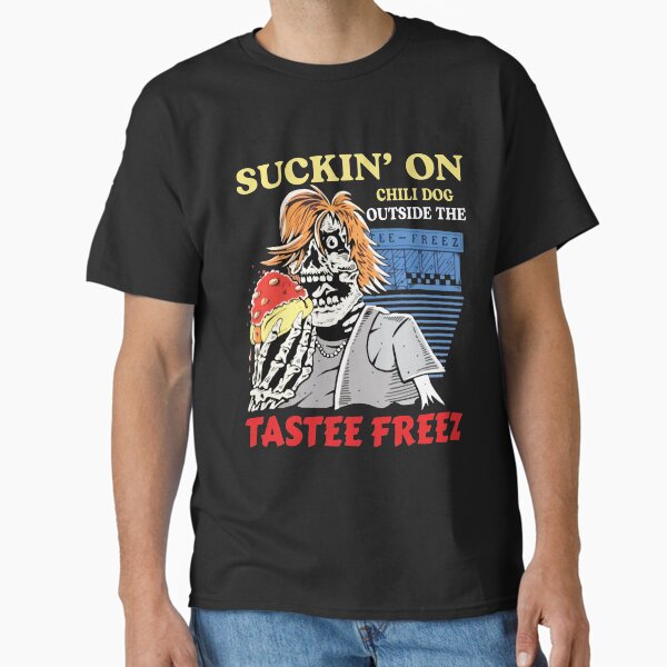 Vista previa del artículo con la obra «Chupando chili dog fuera del tastee freez», diseñado y vendido por Trendshop89.