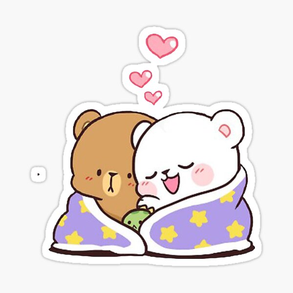 ours de dessin animé mignon Sticker