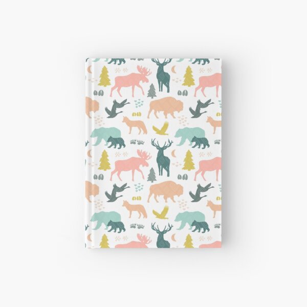 Vista previa del artículo con la obra «Bosque arbolado azul agua y rosa, vivero boho, bosque, aire libre, animales salvajes», diseñado y vendido por cateandrainn.