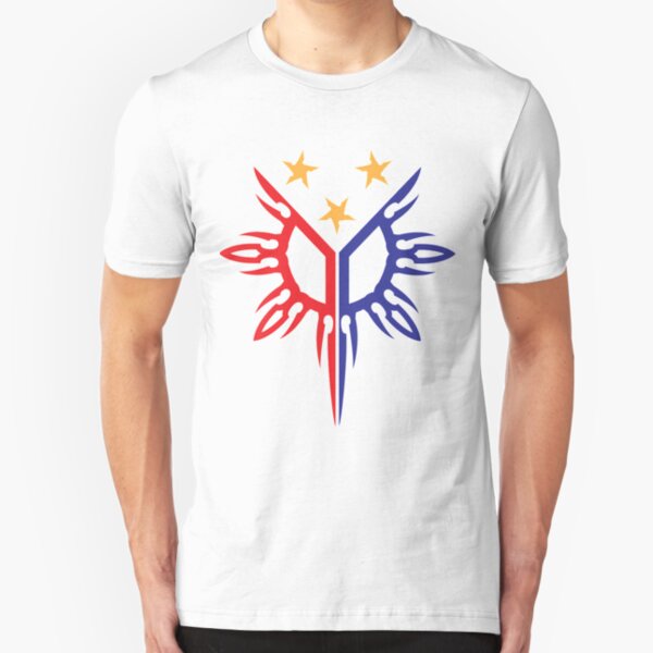Tribal Philippines Filipino Sun and Stars Flag Slim Fit T-Shirt