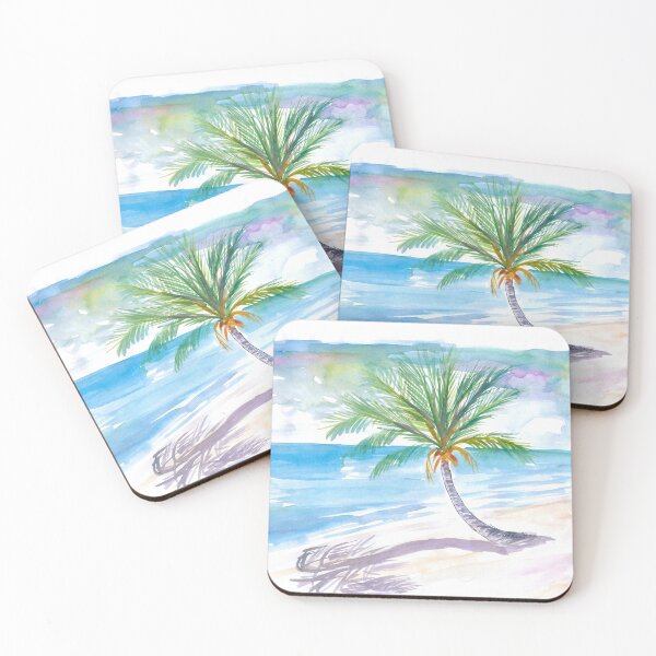 Item preview, Big Palm For Dreaming Away On A White Caribbean Beach designed and sold by artshop77.