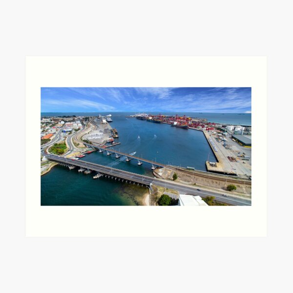 Fremantle port, Western Australia Art Print