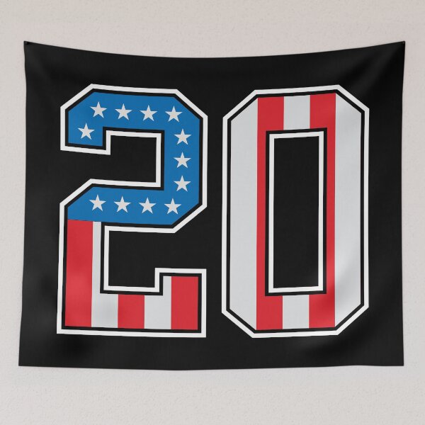 Artikelvorschau, 20 American Classy Numbers zwanzig Flagge der Vereinigten Staaten entworfen und verkauft von Urosek.