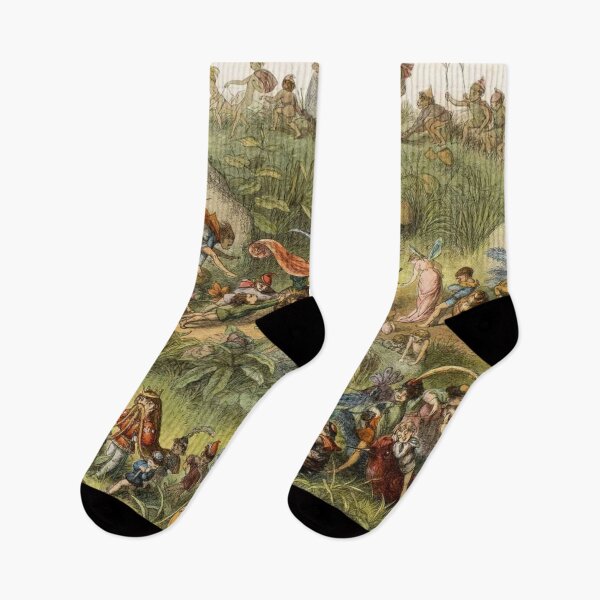 Item preview, imps, pixies and gnomes in the forest designed and sold by Vintage Designs +.