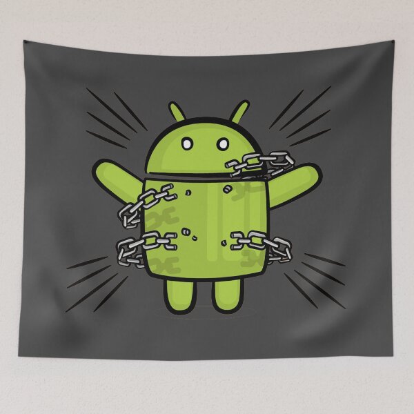 Item preview, Android Droid Unlocked from chains designed and sold by tshirtsandme.