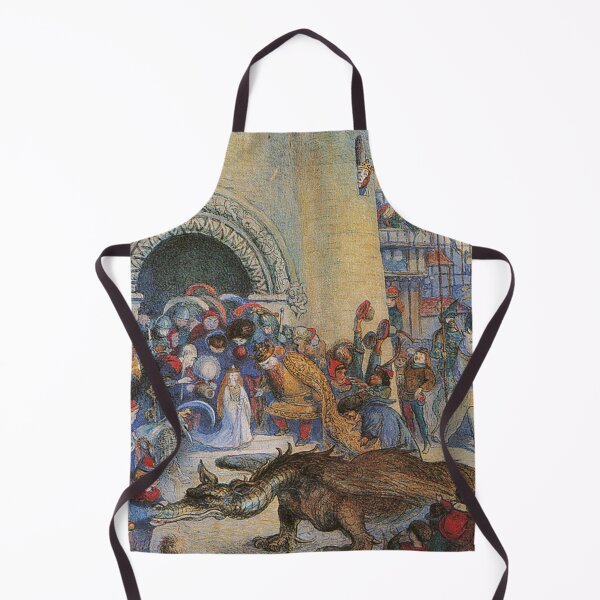 Item preview, the dragon is greeted by the townsfolk St George with the Dragon designed and sold by Vintage Designs +.