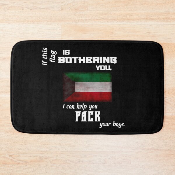Item preview, Kuwaiti flag - pack your bags designed and sold by 2Girls1Shirt.