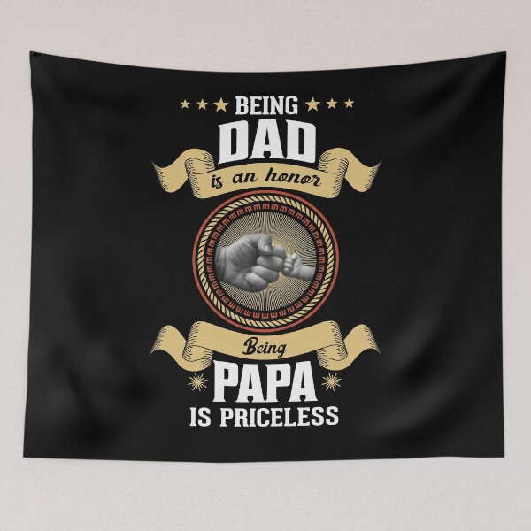 Item preview, Being Dad Is An Honor Being Papa Is Priceless Funny Fathers Day gift designed and sold by Md. Manjur Ahamed.