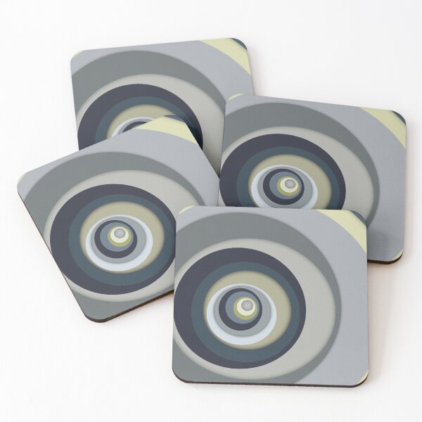 Item preview, Aesthetic Abstract Geometric Circle Optical Illusion Style Pattern designed and sold by Caroline Laursen.