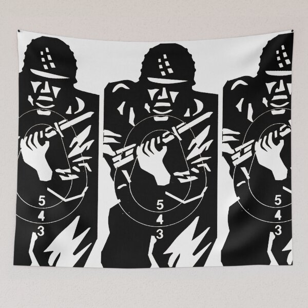 Item preview, CHARGING SHOOTING TARGET11 - BLACK designed and sold by ammo-shop.