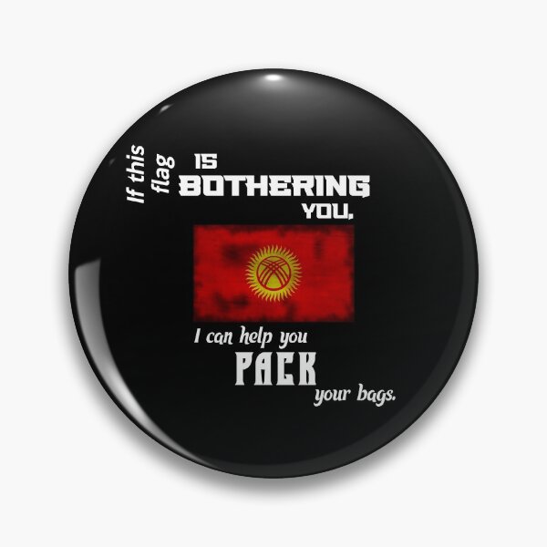 Item preview, Kyrgyz flag - pack your bags designed and sold by 2Girls1Shirt.