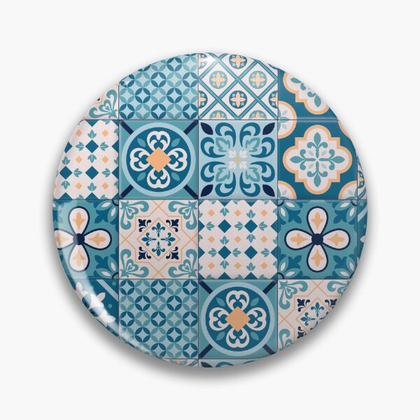Item preview, Blue Mosaic Tiles Moroccan Arabesque designed and sold by ZaydounStark.
