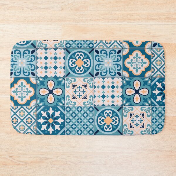 Item preview, Blue Mosaic Tiles Moroccan Arabesque designed and sold by ZaydounStark.