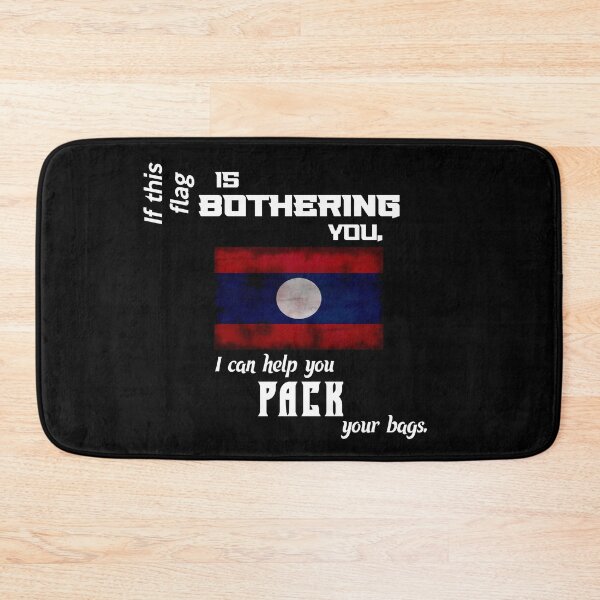 Item preview, Laotian flag - pack your bags designed and sold by 2Girls1Shirt.