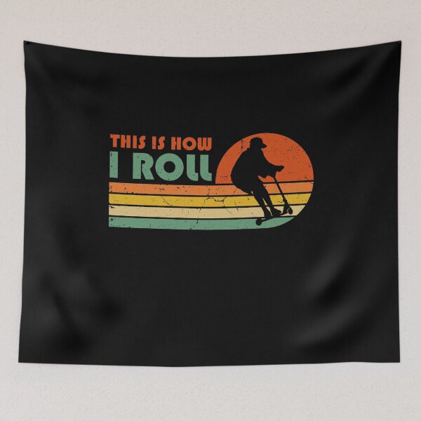 Item preview, This Is How I Roll  Retro Style Scooter designed and sold by Shirt-Monster.