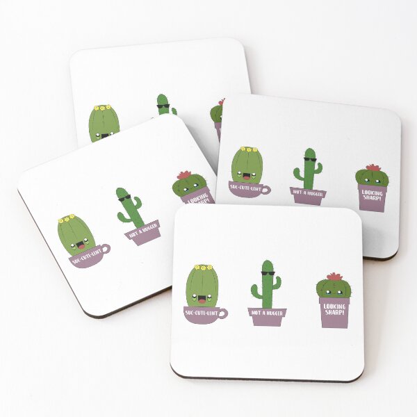 Item preview, Suc-Cute-Lent Not A Hugger - Funny Kawaii Succulent Puns designed and sold by designandclouds.