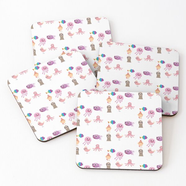 Item preview, Sloth, Octopus, Zebra Fish Mixed Sticker Pack designed and sold by SportyDogShop.