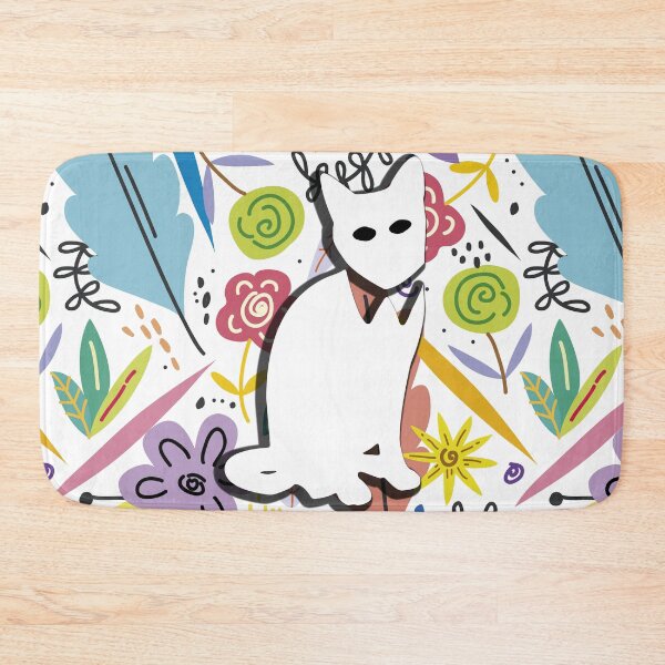 Item preview, Floral Cat in Flowers Popoki 708 designed and sold by VinBasis.
