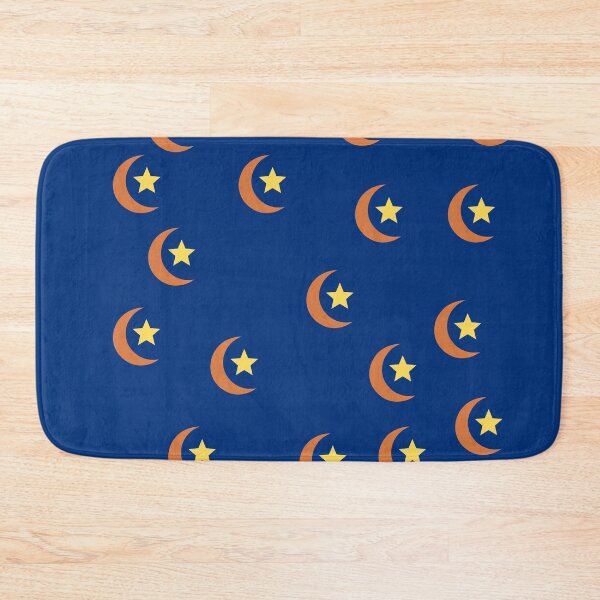 Item preview, Orange Crescent Moons and Gold Stars on Dark Blue designed and sold by ShaunSandhu.