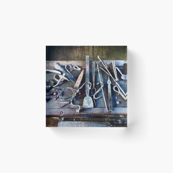 Item preview, Blacksmith Tools on Table designed and sold by Susan Savad.