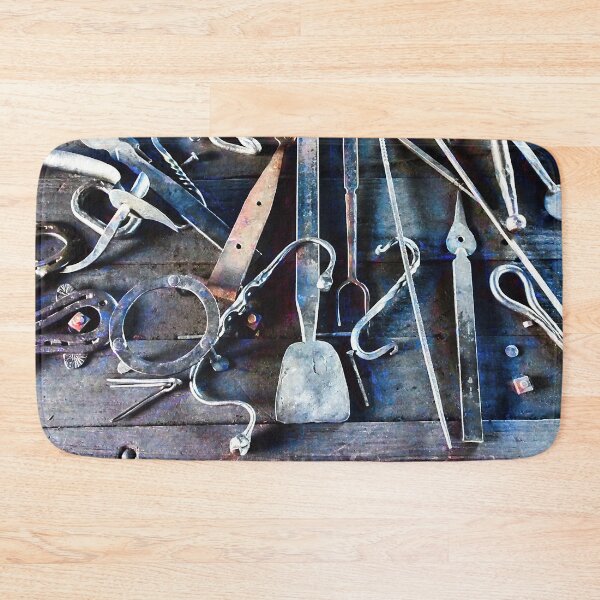 Item preview, Blacksmith Tools on Table designed and sold by Susan Savad.
