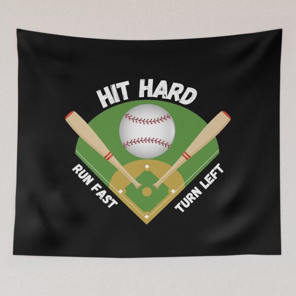 Item preview, Hit Hard Run Fast Turn Left designed and sold by Comfy Creations.