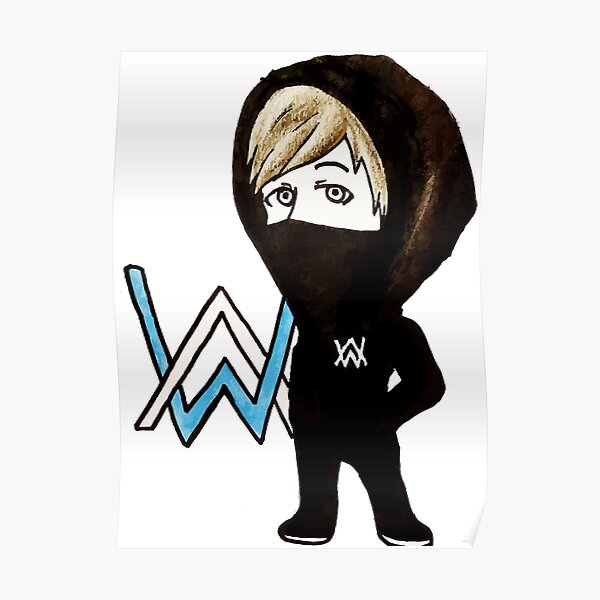 chibi alan wallker Poster