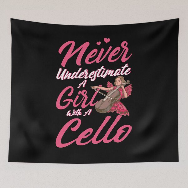 Item preview, Never Underestimate a Girl with a Cello designed and sold by BLake77777.