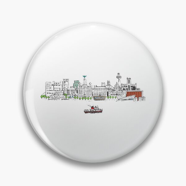 Item preview, Liverpool Skyline, Illustrated Tribute designed and sold by FoleyPottery.
