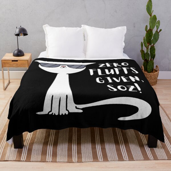 Item preview, Zero Fluffs Given, Soz! (White graphic, text). designed and sold by JellyBeenzz.