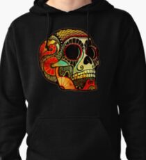 Grunge Skull Pullover Hoodie