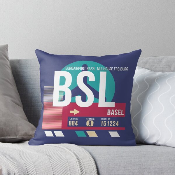 Item preview, Basel (BSL) Airport Code Baggage Tag designed and sold by SLAG-Creative.