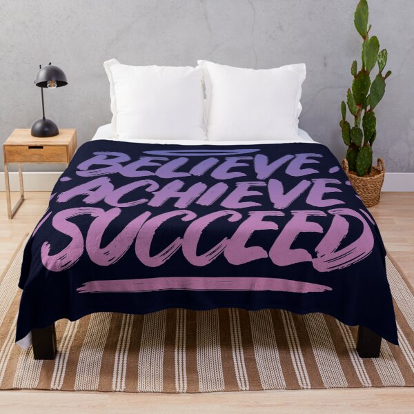 Item preview, Believe Achieve Succeed Motivational Positive Words designed and sold by SweetLog.