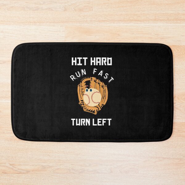Item preview, Hit hard,run fast, turn left - Baseball enthusiat shirt. designed and sold by Theleochick.
