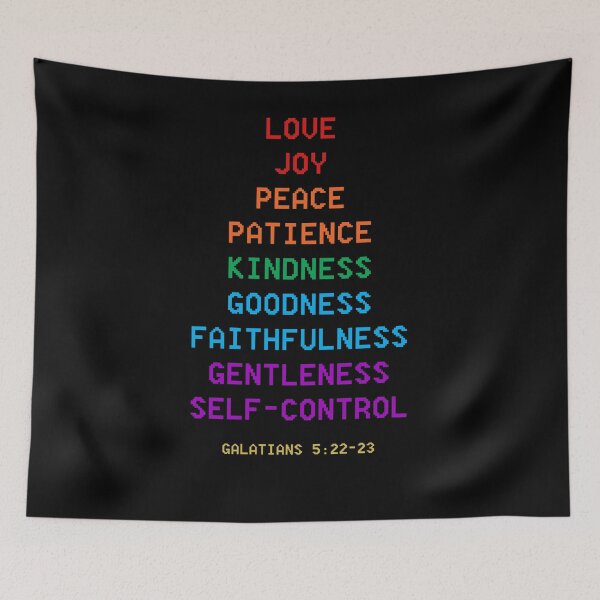 Item preview, love joy peace Galatians 5:22 - 23 designed and sold by House Sparrow.