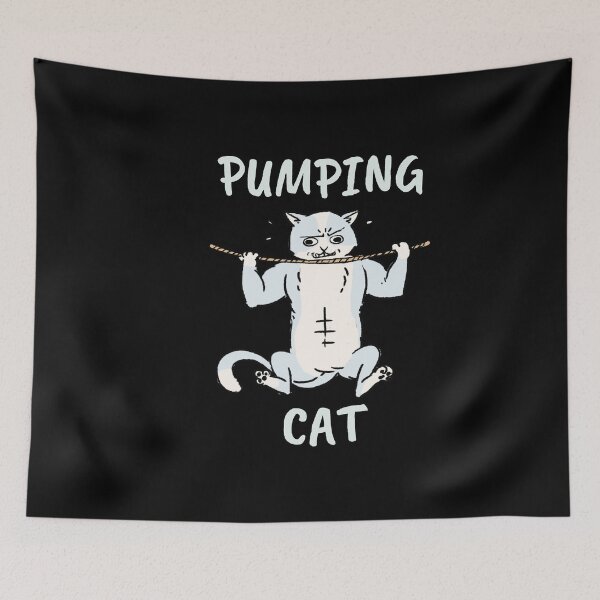 Item preview, Blue Pumping cat designed and sold by GLwithUs.