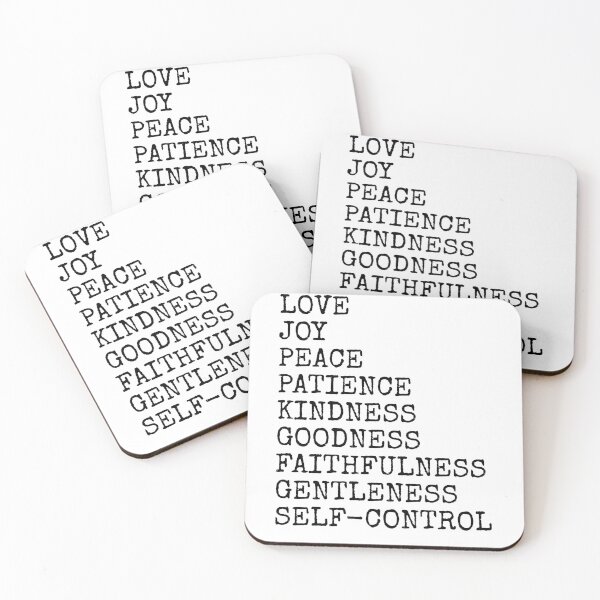 Item preview, love joy peace Galatians 5:22 - 23 designed and sold by House Sparrow.